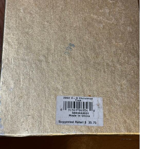 Vintage Wedgwood 2002 Merry Christmas Tree Ornament Classic White Gold In Box - Picture 9 of 14